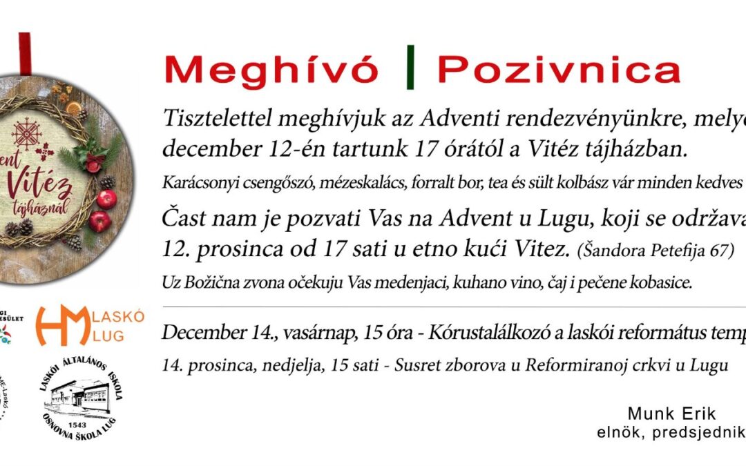 Meghívó / Pozivnica